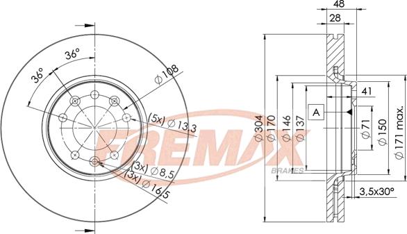 FREMAX BD-4755 - Discofreno autozon.pro