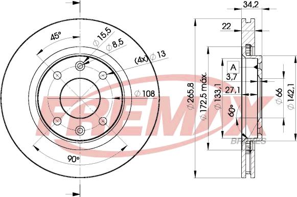 FREMAX BD-4750 - Discofreno autozon.pro