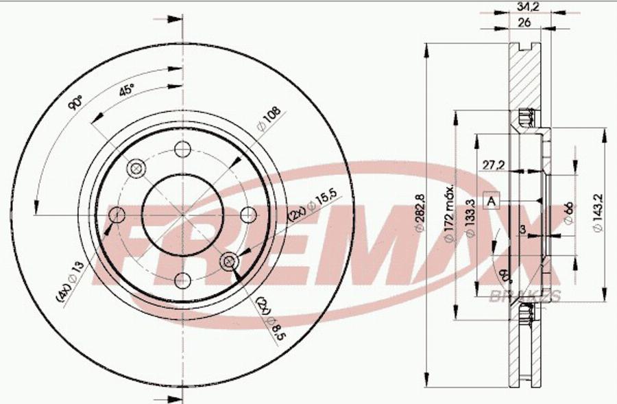 FREMAX BD-4752e - Discofreno autozon.pro