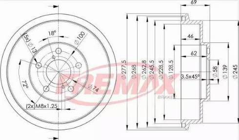 FREMAX BD-4703 - Tamburo freno autozon.pro