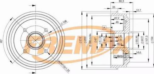 FREMAX BD-4735 - Tamburo freno autozon.pro