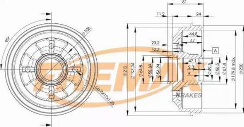 FREMAX BD-4732 - Tamburo freno autozon.pro