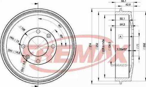 FREMAX BD-4724 - Tamburo freno autozon.pro