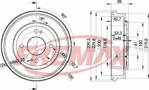 FREMAX BD-4726-KT - Tamburo freno autozon.pro