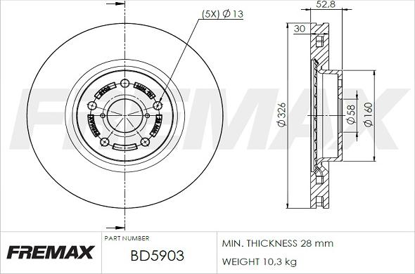 FREMAX BD-5903 - Discofreno autozon.pro