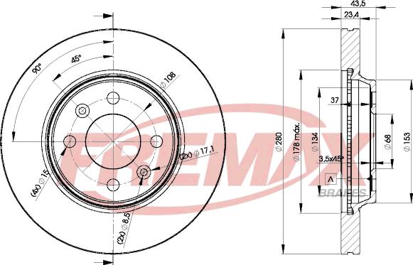 FREMAX BD-5550 - Discofreno autozon.pro