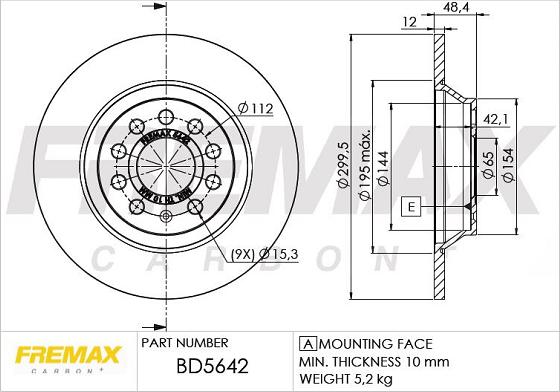 FREMAX BD-5642 - Discofreno autozon.pro