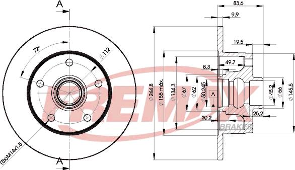 FREMAX BD-5606 - Discofreno autozon.pro