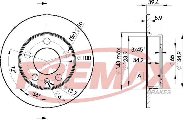 FREMAX BD-5601 - Discofreno autozon.pro