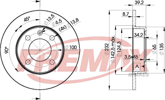 FREMAX BD-5608 - Discofreno autozon.pro