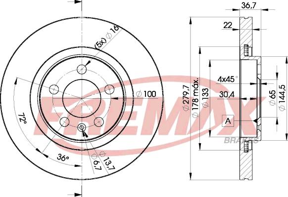 FREMAX BD-5603 - Discofreno autozon.pro