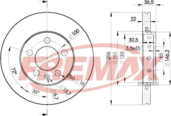 FREMAX BD-5602 - Discofreno autozon.pro