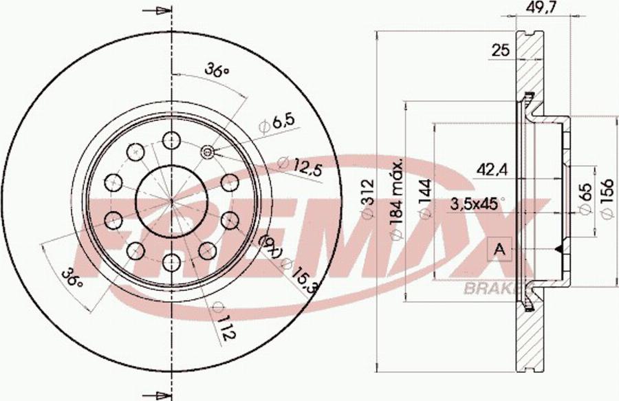 FREMAX BD-5618e - Discofreno autozon.pro