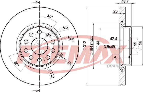 FREMAX BD-5618 - Discofreno autozon.pro