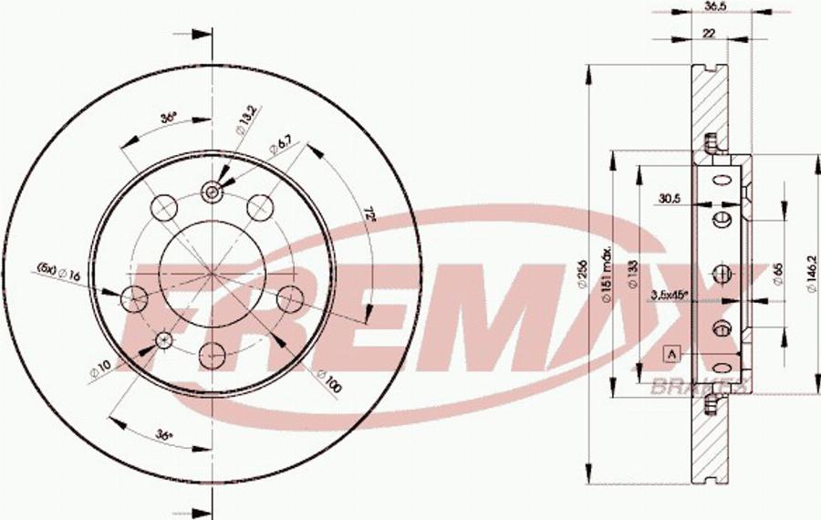 FREMAX BD-5617 - Discofreno autozon.pro