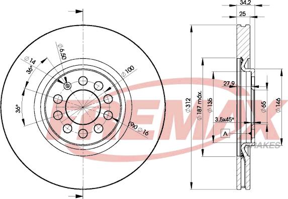 FREMAX BD-5620 - Discofreno autozon.pro