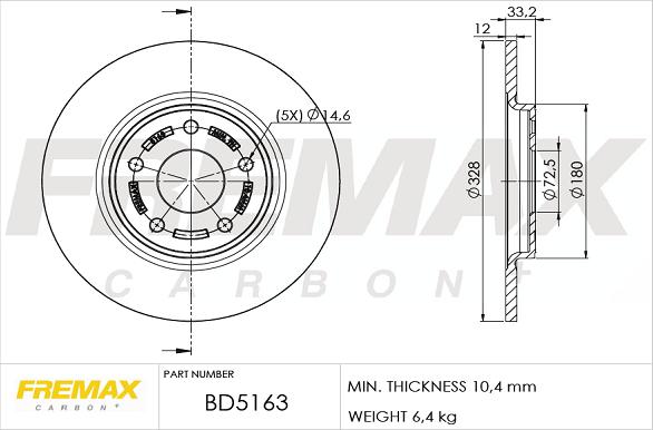 FREMAX BD-5163 - Discofreno autozon.pro