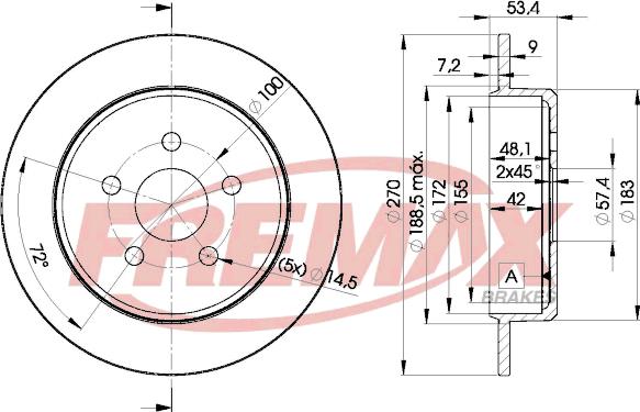 FREMAX BD-5114 - Discofreno autozon.pro