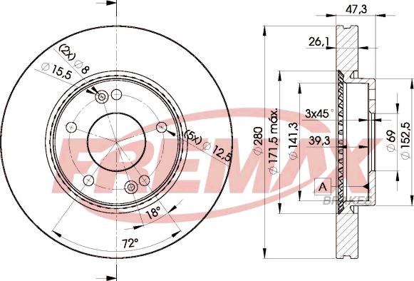 FREMAX BD-5171 - Discofreno autozon.pro