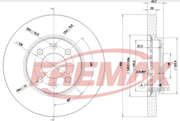 FREMAX BD-5890 - Discofreno autozon.pro