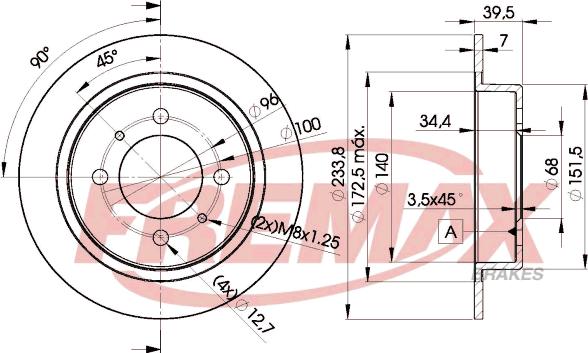 FREMAX BD-5803 - Discofreno autozon.pro