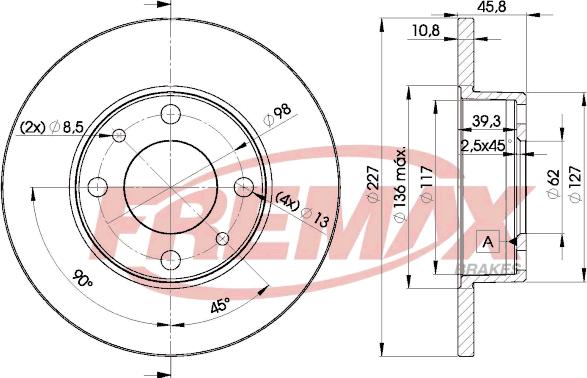 FREMAX BD-5812 - Discofreno autozon.pro