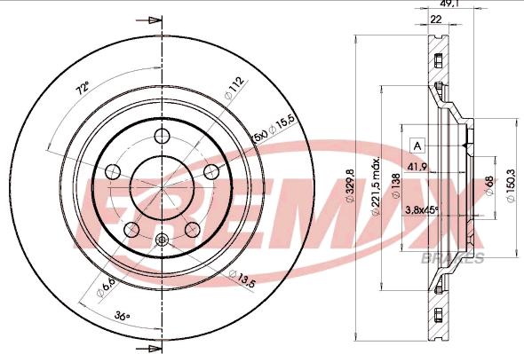 FREMAX BD-5314 - Discofreno autozon.pro