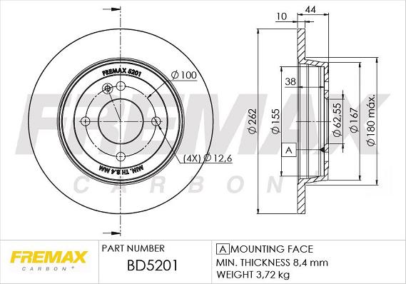 FREMAX BD-5201 - Discofreno autozon.pro