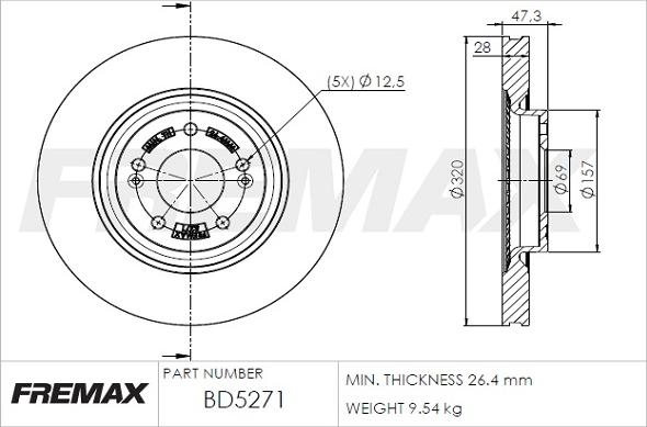 FREMAX BD-5271 - Discofreno autozon.pro