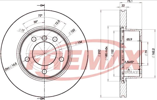 FREMAX BD-6464 - Discofreno autozon.pro