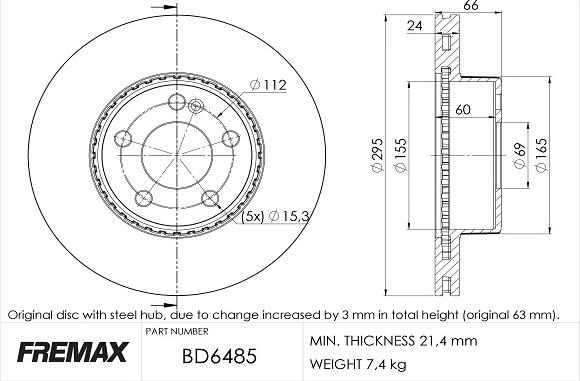 FREMAX BD-6485 - Discofreno autozon.pro