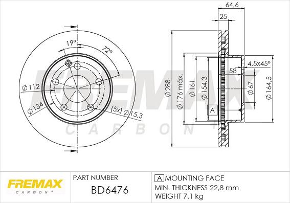 FREMAX BD-6476 - Discofreno autozon.pro