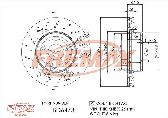 FREMAX BD-6473 - Discofreno autozon.pro