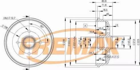 FREMAX BD-6630 - Tamburo freno autozon.pro