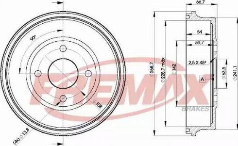 FREMAX BD-6631 - Tamburo freno autozon.pro