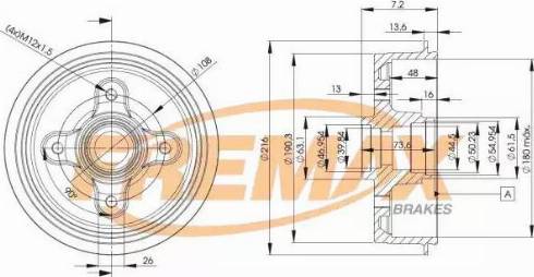 FREMAX BD-6628 - Tamburo freno autozon.pro