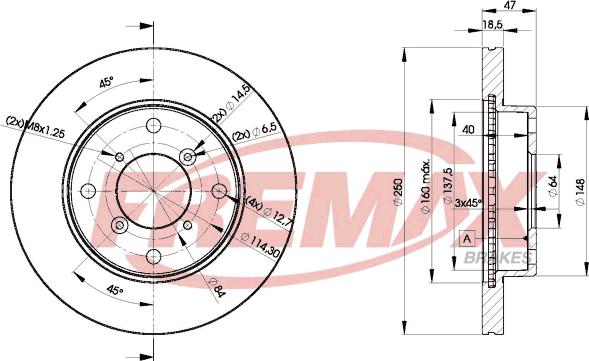 FREMAX BD-6040 - Discofreno autozon.pro