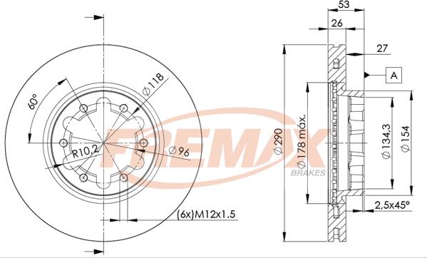 FREMAX BD-6031 - Discofreno autozon.pro