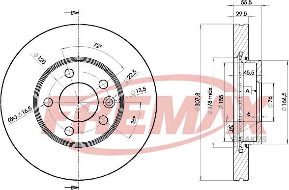 FREMAX BD-6153 - Discofreno autozon.pro