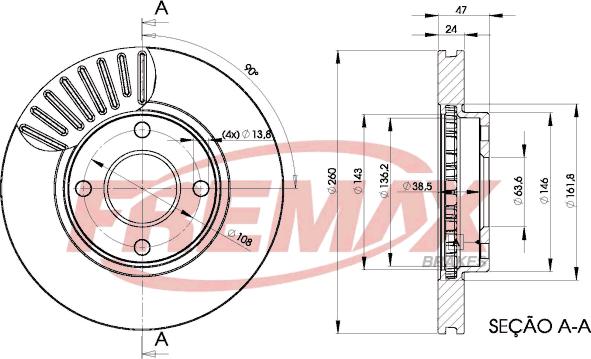 FREMAX BD-6784 - Discofreno autozon.pro