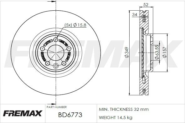 FREMAX BD-6773 - Discofreno autozon.pro