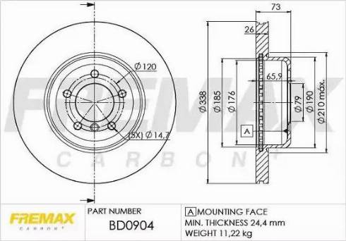 FREMAX BD-0904 - Discofreno autozon.pro