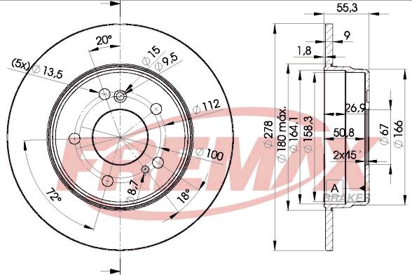 FREMAX BD-0412 - Discofreno autozon.pro