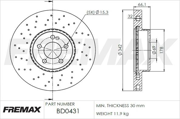 FREMAX BD-0431 - Discofreno autozon.pro