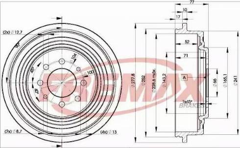 FREMAX BD-0511 - Tamburo freno autozon.pro