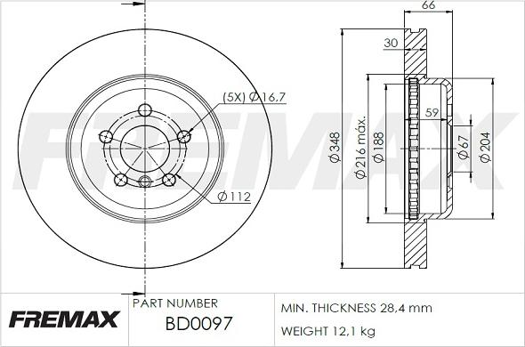 FREMAX BD-0097 - Discofreno autozon.pro