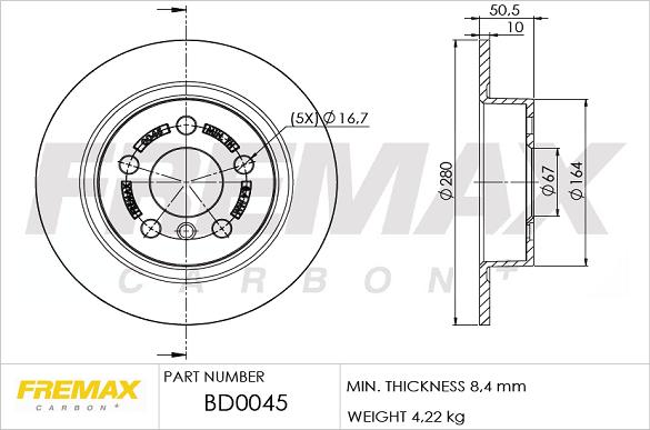 FREMAX BD-0045 - Discofreno autozon.pro