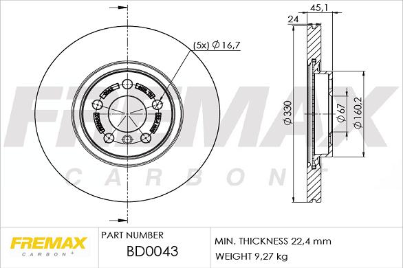 FREMAX BD-0043 - Discofreno autozon.pro