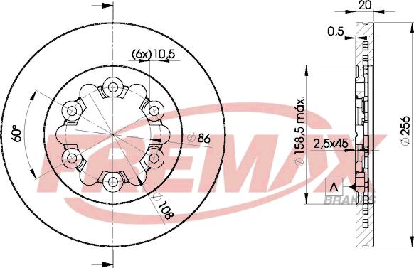 FREMAX BD-0001 - Discofreno autozon.pro