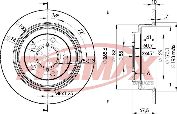 FREMAX BD-0034 - Discofreno autozon.pro